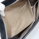 Christian Dior Trotter Canvas Clutch Bag Navy Silver Auth gh1267-19