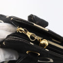 CHANEL COCO Mark Shoulder Bag Canvas Black Gold CC Auth gh1268-14