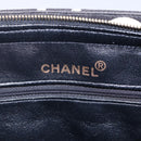CHANEL COCO Mark Shoulder Bag Canvas Black Gold CC Auth gh1268-15