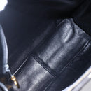 CHANEL COCO Mark Shoulder Bag Canvas Black Gold CC Auth gh1268-17