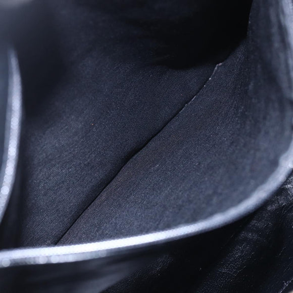 CHANEL COCO Mark Shoulder Bag Canvas Black Gold CC Auth gh1268