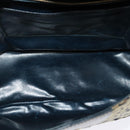 CELINE C Sulky Shoulder Bag Canvas Navy Gold Auth gh127-10