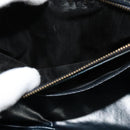 CELINE C Sulky Shoulder Bag Canvas Navy Gold Auth gh127-22