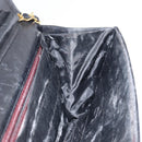 CHANEL Matelasse Chain Shoulder Bag Lamb Skin Black Gold CC Auth gh1276-19
