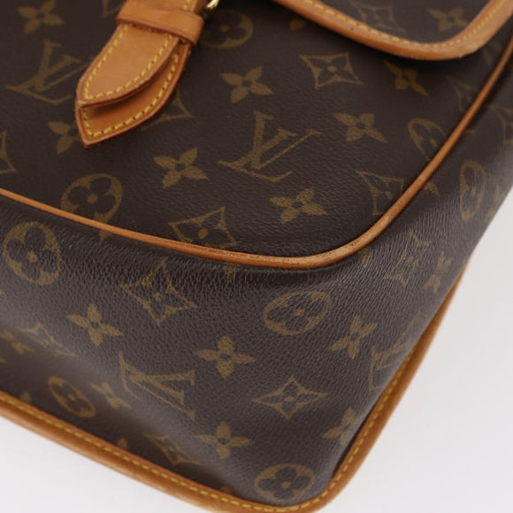 LOUIS VUITTON Monogram Gibeciere GM Shoulder Bag M42246 LV Auth gh1280