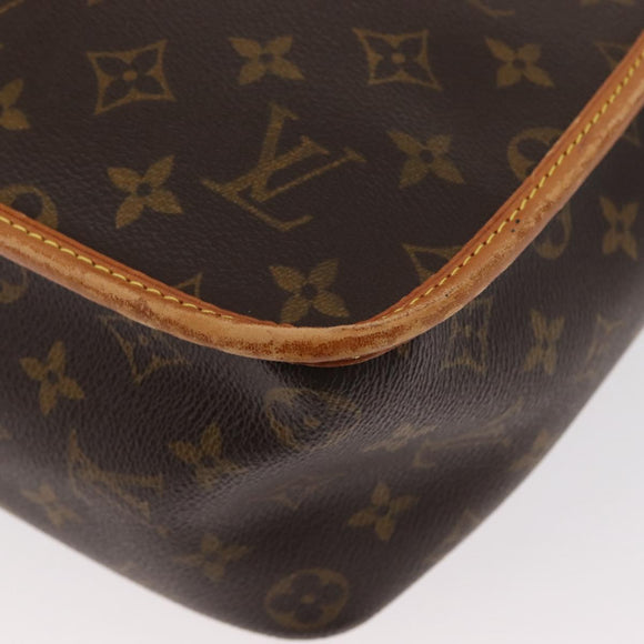 LOUIS VUITTON Monogram Gibeciere GM Shoulder Bag M42246 LV Auth gh1280