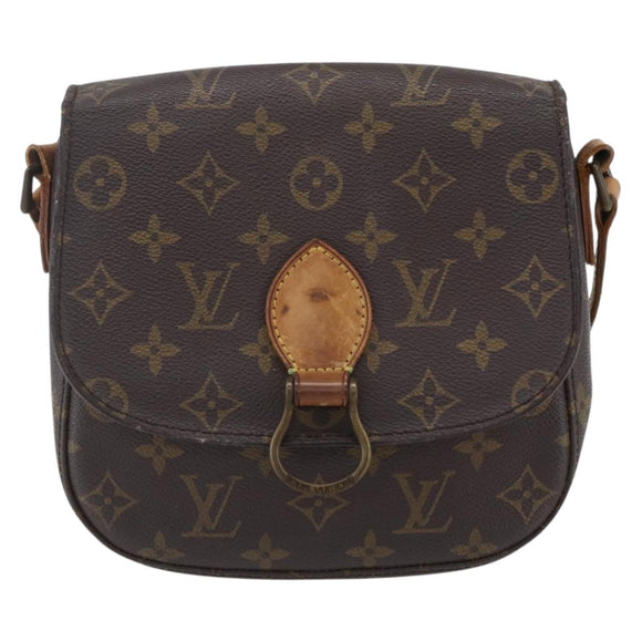 LOUIS VUITTON Monogram Saint Cloud MM Shoulder Bag M51243 LV Auth gh1281