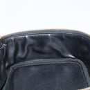 CHANEL COCO Mark Vanity Pouch Caviar Skin Black Gold CC Auth gh1283-20