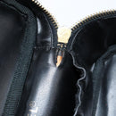 CHANEL COCO Mark Vanity Pouch Caviar Skin Black Gold CC Auth gh1283-10