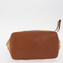 CHANEL Matelasse Big Coco Shoulder Bag Caviar Skin Brown Gold CC Auth gh1285-9