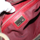 FENDI Zucca Canvas Shoulder Bag Black Brown Auth gh1286-15