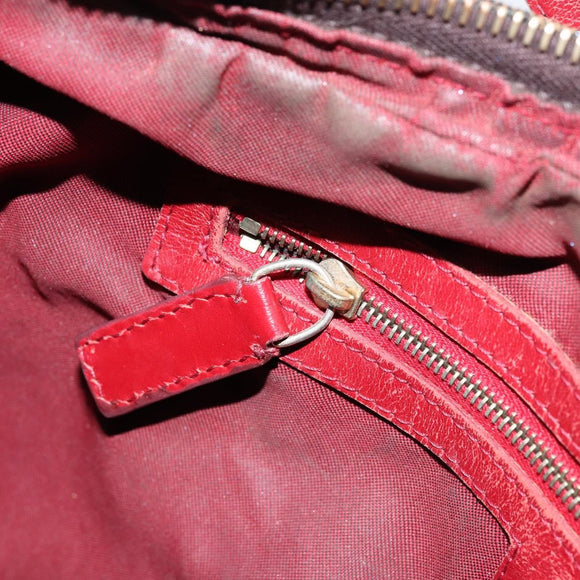 FENDI Zucca Canvas Shoulder Bag Black Brown Auth gh1286