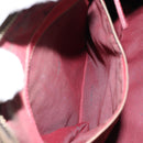 FENDI Zucca Canvas Shoulder Bag Black Brown Auth gh1286-20