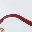 FENDI Zucca Canvas Shoulder Bag Black Brown Auth gh1286-8