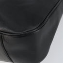 GUCCI Bamboo Hand Bag Leather Gold Black 001 2123 1577 Auth gh1288-10