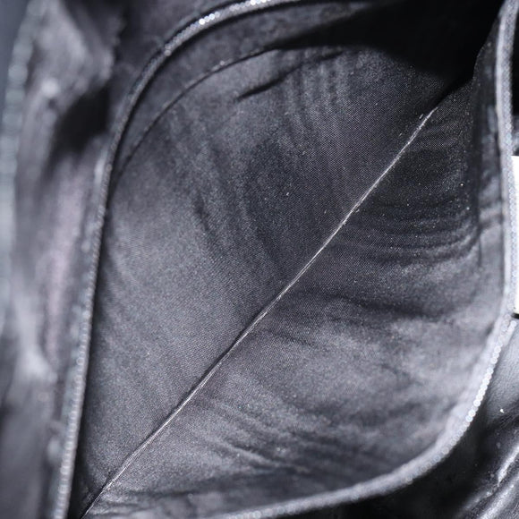 GUCCI Bamboo Hand Bag Leather Gold Black 001 2123 1577 Auth gh1288