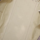 VALENTINO Studs Hand Bag Leather 2way Purple Gold Auth gh1289-10