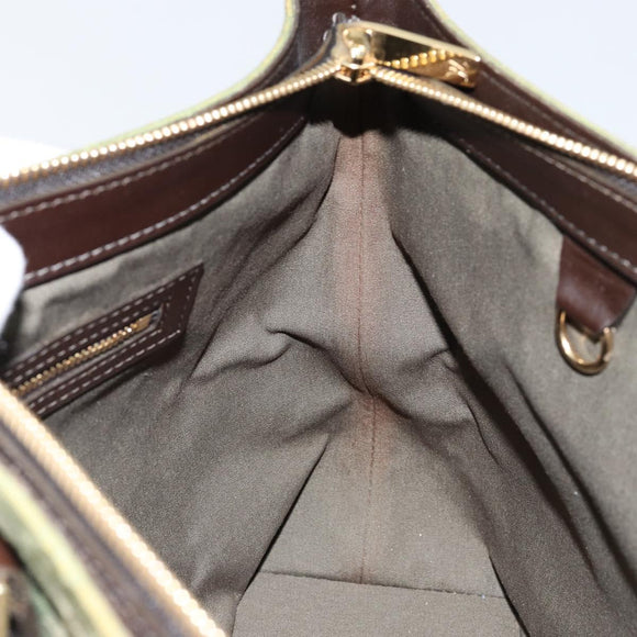 LOUIS VUITTON Monogram Mini Cabas Piano Tote Bag SPO TST Khaki LV Auth gh1292