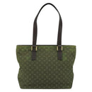 LOUIS VUITTON Monogram Mini Cabas Piano Tote Bag SPO TST Khaki LV Auth gh1292-3