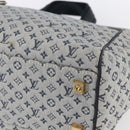 LOUIS VUITTON Monogram Mini Josephine GM Hand Bag Blue M92211 LV Auth gh1293-9