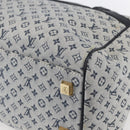 LOUIS VUITTON Monogram Mini Josephine GM Hand Bag Blue M92211 LV Auth gh1293-15