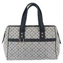 LOUIS VUITTON Monogram Mini Josephine GM Hand Bag Blue M92211 LV Auth gh1293-2