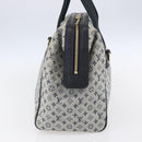 LOUIS VUITTON Monogram Mini Josephine GM Hand Bag Blue M92211 LV Auth gh1293-4