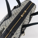 LOUIS VUITTON Monogram Mini Josephine GM Hand Bag Blue M92211 LV Auth gh1293-6