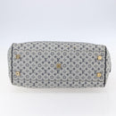 LOUIS VUITTON Monogram Mini Josephine GM Hand Bag Blue M92211 LV Auth gh1293-5