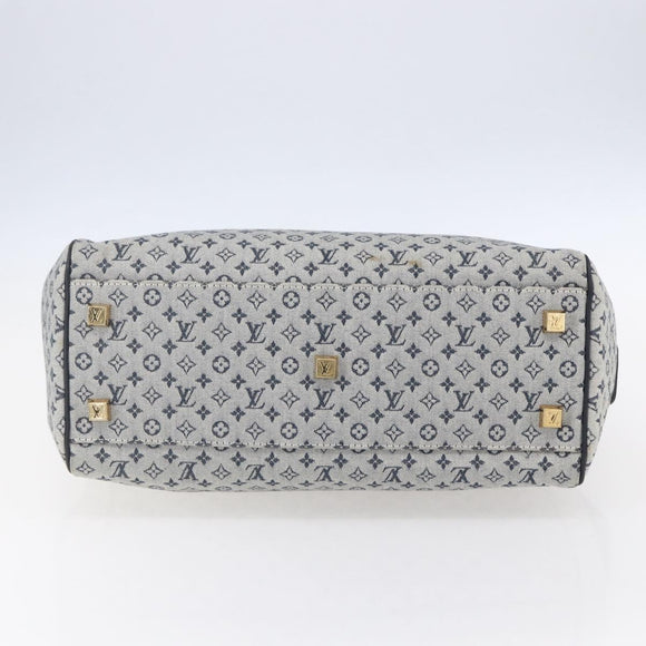 LOUIS VUITTON Monogram Mini Josephine GM Hand Bag Blue M92211 LV Auth gh1293