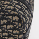 Christian Dior Trotter Canvas Hand Bag Navy Silver Auth gh1296-11