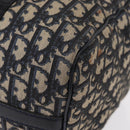 Christian Dior Trotter Canvas Hand Bag Navy Silver Auth gh1296-14