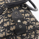 Christian Dior Trotter Canvas Hand Bag Navy Silver Auth gh1296-15