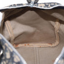 Christian Dior Trotter Canvas Hand Bag Navy Silver Auth gh1296-19