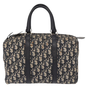 Christian Dior Trotter Canvas Hand Bag Navy Silver Auth gh1296 - 0