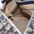 Christian Dior Trotter Canvas Hand Bag Navy Silver Auth gh1296-20