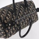 Christian Dior Trotter Canvas Hand Bag Navy Silver Auth gh1296-7