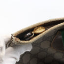 GUCCI GG Supreme Web Sherry Line Bag PVC Beige Gold 002 983 0163 Auth gh1297-19