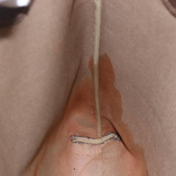 GUCCI GG Supreme Web Sherry Line Bag PVC Beige Gold 002 983 0163 Auth gh1297