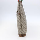 GUCCI GG Supreme Web Sherry Line Bag PVC Beige Gold 002 983 0163 Auth gh1297-4