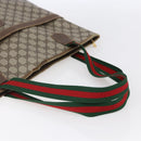 GUCCI GG Supreme Web Sherry Line Bag PVC Beige Gold 002 983 0163 Auth gh1297-8