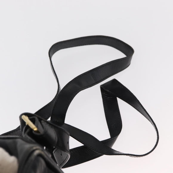 GUCCI Bamboo Backpack Leather Black Gold 003 1705 0030 Auth gh1298