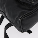 GUCCI Bamboo Backpack Leather Black Gold 003 1705 0030 Auth gh1298-17