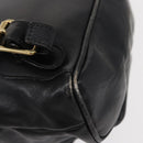 GUCCI Bamboo Backpack Leather Black Gold 003 1705 0030 Auth gh1298A-19