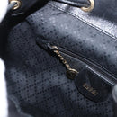 GUCCI Bamboo Backpack Leather Black Gold 003 1705 0030 Auth gh1298A-25