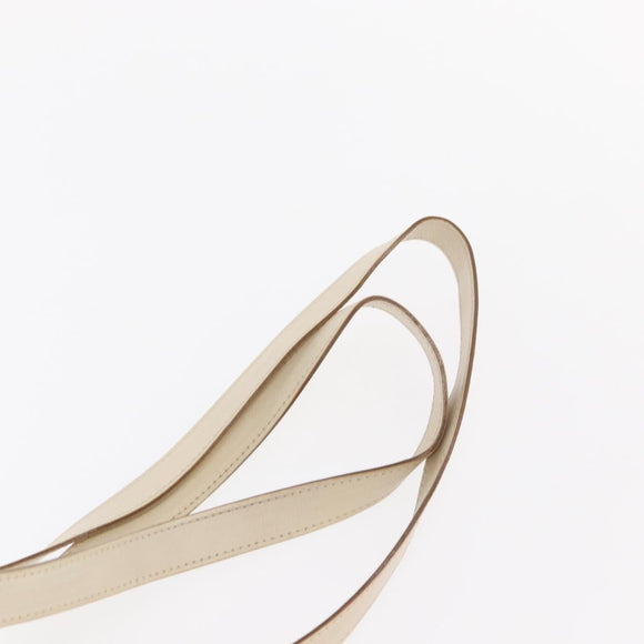 Salvatore Ferragamo Gancini Backpack Leather White Gold Auth gh1299