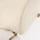 Salvatore Ferragamo Gancini Backpack Leather White Gold Auth gh1299-16