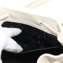 Salvatore Ferragamo Gancini Backpack Leather White Gold Auth gh1299-22