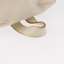 Salvatore Ferragamo Gancini Backpack Leather White Gold Auth gh1299-7