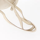 Salvatore Ferragamo Gancini Backpack Leather White Gold Auth gh1299-8